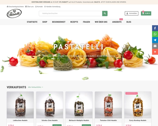 Pastatelli.com Logo