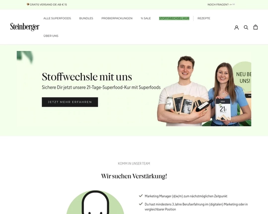 Steinberger-superfoods.de Logo